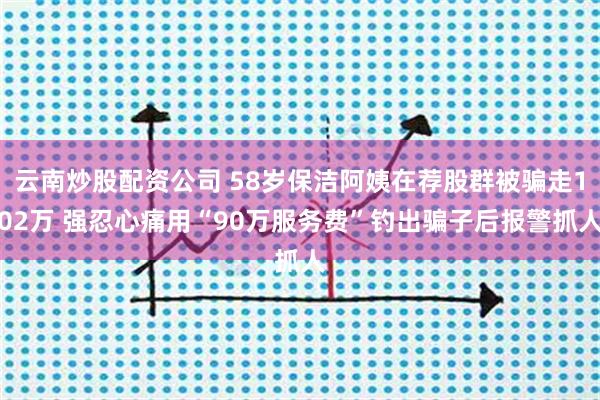 云南炒股配资公司 58岁保洁阿姨在荐股群被骗走102万 强忍心痛用“90万服务费”钓出骗子后报警抓人